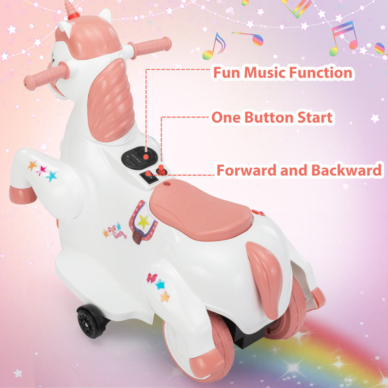 Motorized unicorn shops scooter